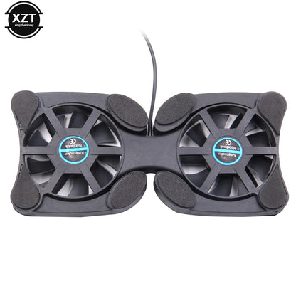 Portable Laptop Cooling Stand Foldable Fan Cooler Cooling Pad Laptop CPU Cooler USB Cooler