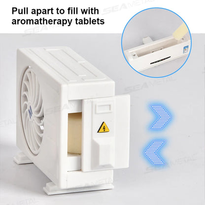 SEAMETAL Car Perfume Diffuser Solar Air Conditioner Shape Decorative Air Freshener Air Outlet Car Aromatherapy Fragrance Tablet