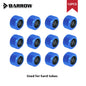 Barrow 12 PCS G1/4” Thread OD12/14/16mm Hard Tube Fitting Kit Anti-off Adapter Compression Connector for Computer Water Cooling