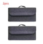 Gray Anti Slip Compartment Boot Storage Organizer Tool Car Storage Bag Car Trunk Organizer Soft Felt Storage Box Car Accessories