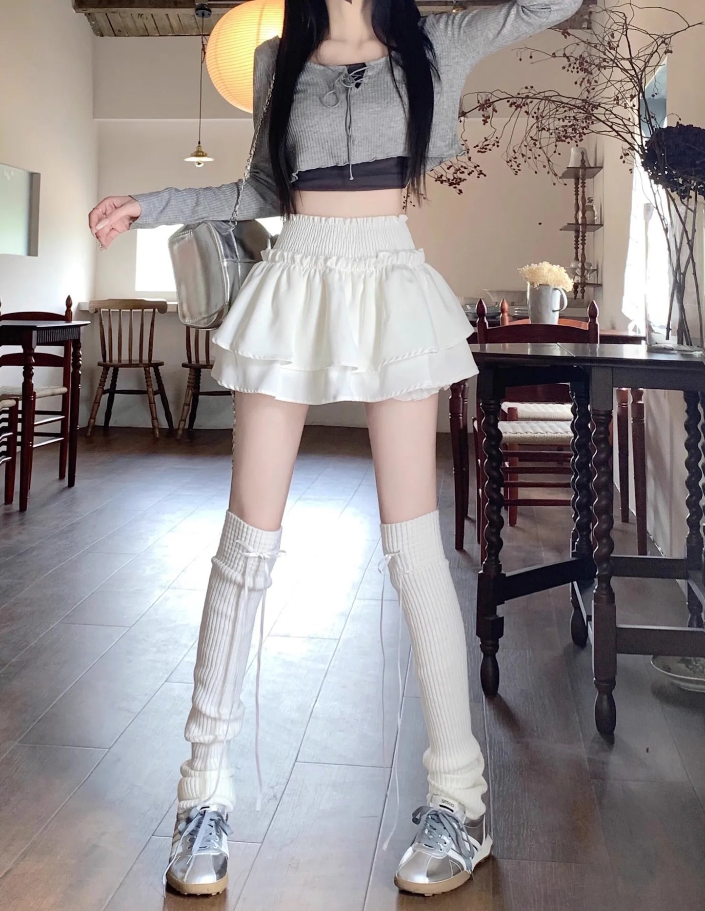 Women‘s High Waist Ballet Cake Skirt 2026 Spring Summer Slimming Short A Line Fluffy Mini Pants Style