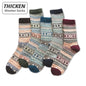 5 Pairs Winter Men's Socks Thicken Sheep's Wool Socks Warm Men Retro Style Colorful Fashion Man Socks For Snow boots