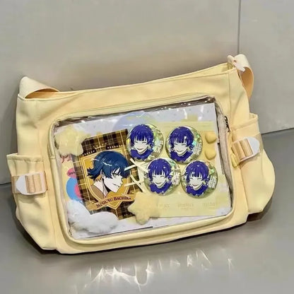 New Japan Style Transparent Postcard Display Shoulder Women Badge DIY Decoration Crossbody Bag Anime Expo Class Tote Itabag