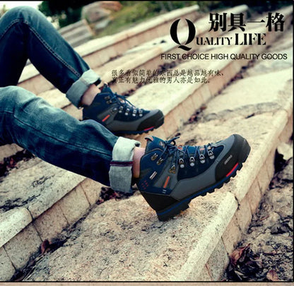 Mixed Gender Hiking Shoes Men Winter Mountain Climbing Trekking Boots Top Quality Outdoor Fashion Casual Snow Boots Plus Size 47