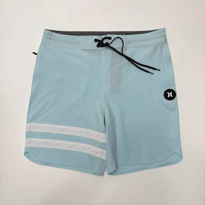 Classic Hur Men's Two-line Shorts Surf Swim Sport Waterproof Beach Boardshorts High Stretch Quick-dry Man Swim Trunks