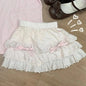 Lolita Style Princess Vintage Cake Skirt  Sweet Kawaii Women Cute Lace Ruffles Party Mini Skirts Harajuku Y2k Faldas Mujer