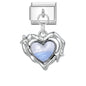 Wholeasle Shiny Zircon Shell Love Heart Devil Eyes Italian Charm Links Fit 9mm Stainless Steel Bracelet Women Jewelry DIY Making