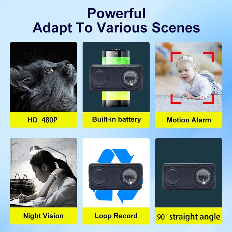 New 4K WiFi Wireless Security Camera Indoor Surveillance Monitor Motion Detection Remote View Home Security Protection Camcorder