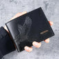 PU Leather RFID Wallet Men Slim Vertical Wallets Black Thin Short ID Credit Card Holder Minimalist Men's Brown Money Bag