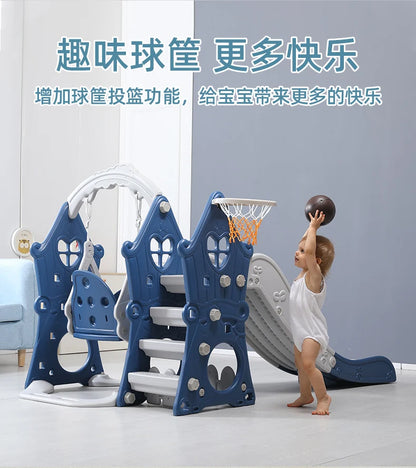 Tqh Children Slide Indoor Home Child Baby Slide and Swing Combination Baby Small Toy Family Amusement Park