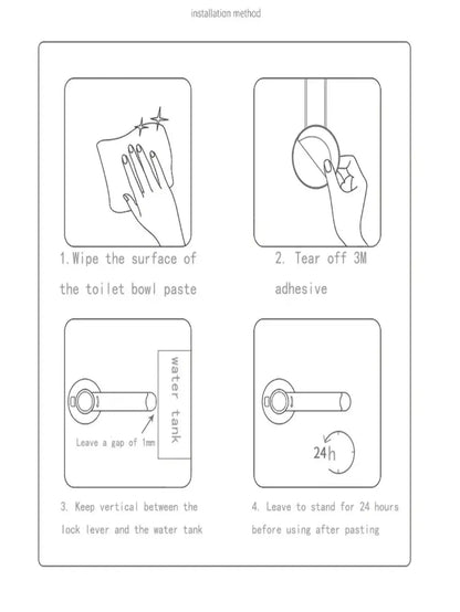 Baby Toilet Lock With 3m Adhesive Easy Intallation No Tools Needed Fit For Most Standard Toilet Safe Products For Kids And Pets