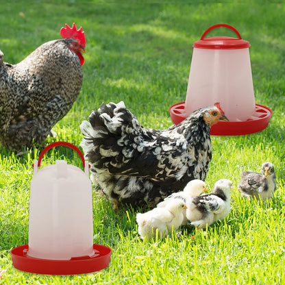 3kg+3L Chicken Feeder And Waterer Water Food Dispenser Automatic Chicken Birds Chick Waterer Feeding Bucket Container Supply