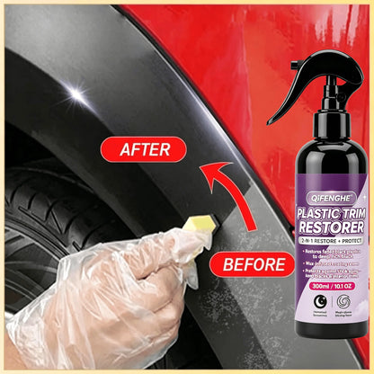 Plastic Restorer Back To Black Gloss Car Cleaning Products Auto Polish Coating Car Detailing Renovator Shiny And Darker！