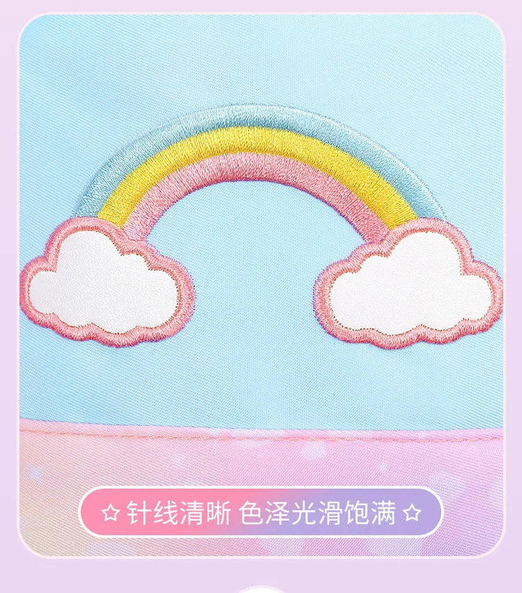 3pcs/set Kids School Backpack for Girls with Lunch Box Pencil Case Set Elementary Primary Middle High College School Bookbags