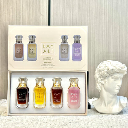KAYALI 4x10ml Mini Perfume Set Vanilla Oud Floral Fruity Oriental Long Lasting Unisex Eau De Parfum Travel Gift Set Luxury