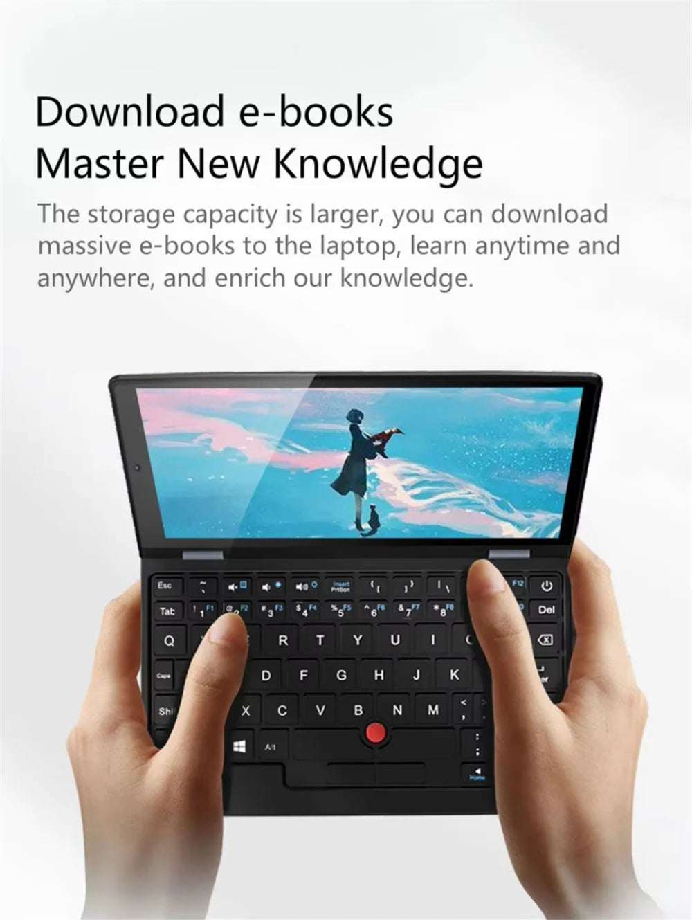 7 inch Pocket Laptop N95 Notebook Touch Screen Portable Netbook Win 11 Pro 8GB 16GB+1TB Mini PC Micro Computer Bluetooth 4.2