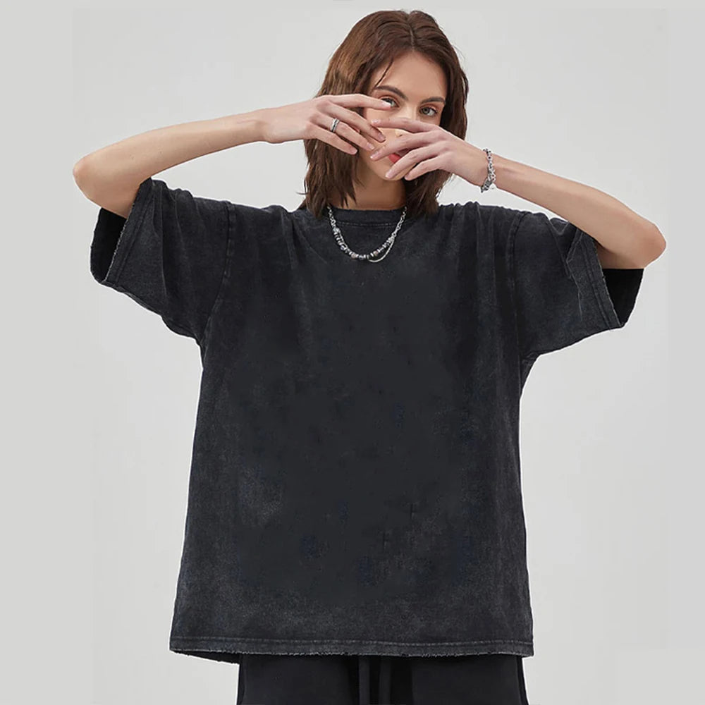Men Oversized Printed Tshirts Bocchi Club Music Band Anime Bocchi The Rock Cotton Tops Creative Crew Neck Tees Washed TShirt