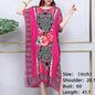 Casual Elegant Bohemian Printed Ethnic Style Retro Floral Woman Summer Street Wear Batwing Sleeve Loose Tunic Maternity Dress