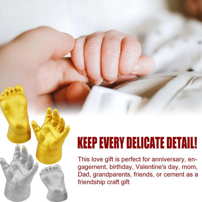 DIY Baby Plaster Mold 3D Hand Foot Print Mold for Baby Souvenir Hand Casting Kit Couples Wedding Accessories Home Decor Gifts