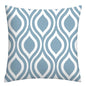 Lake blue white geometric linen pillowcase sofa cushion cover home decoration can be customized for you 40x40 45x45 50x50 60x60