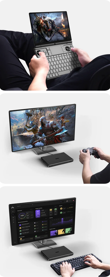 Fierce Ultra GPD 2025 WIN Max 2 Gaming Laptop - 32GB RAM 1TB/2TB SSD AMD 8840U CPU AI9 HX370 Mini PC for High-Performance Comput