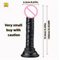 Realistic Soft Jelly Dildo Transparent Suction Cup Strong Grip Flexible Intimate Toy for Women Solo Couple Play