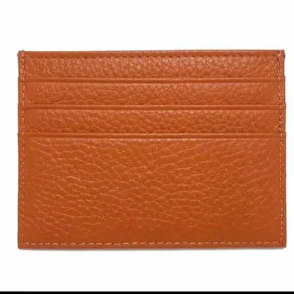 Custom Company Logo Cowhide Card Holder Woman Man Fashion Slim Mini Card Bag Genuine Leather Engrave Name Luxury Casual Purse