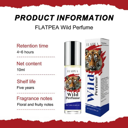 10ML Wild Men's Perfume Fresh Woody Fragrance Eau De Toilette  Dating Fragrance Travel-Size Perfumes Portable Rollerball Oil