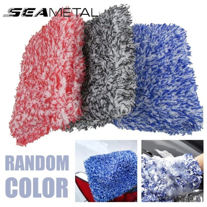 SEAMETAL Car Wash Microfiber Car Washer Sponge Car Care Detailing Brushes Washing Towel Sponge Block Car Cleaning Products