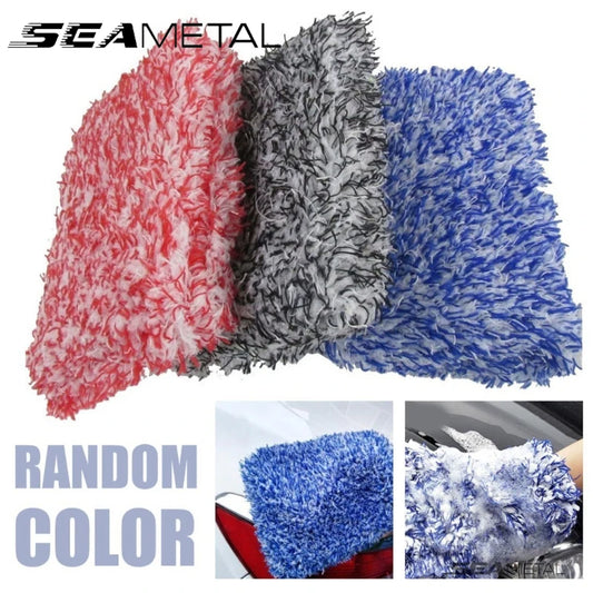 SEAMETAL Car Wash Microfiber Car Washer Sponge Car Care Detailing Brushes Washing Towel Sponge Block Car Cleaning Products