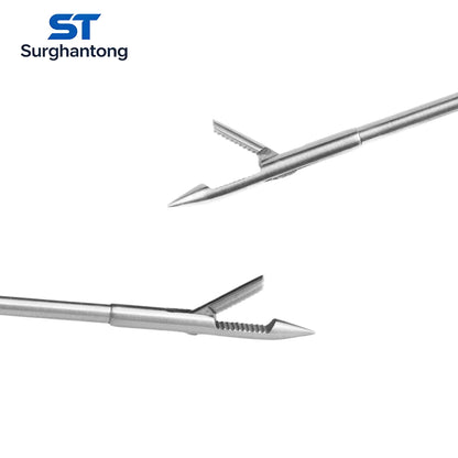 Medical Laparoscopic Hernia Needle Forceps, Laparoscopy Hernia Repair Forceps Wound Closure Suture Forceps Veterinary