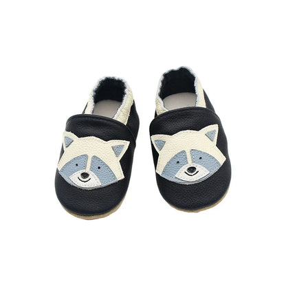 Autumn Baby Shoes Toddle Boys Girls Skid-Proof Shoe Soft Sheepskin Sneakers Fashion Animal Picture First Walker Moccasins 0-24M