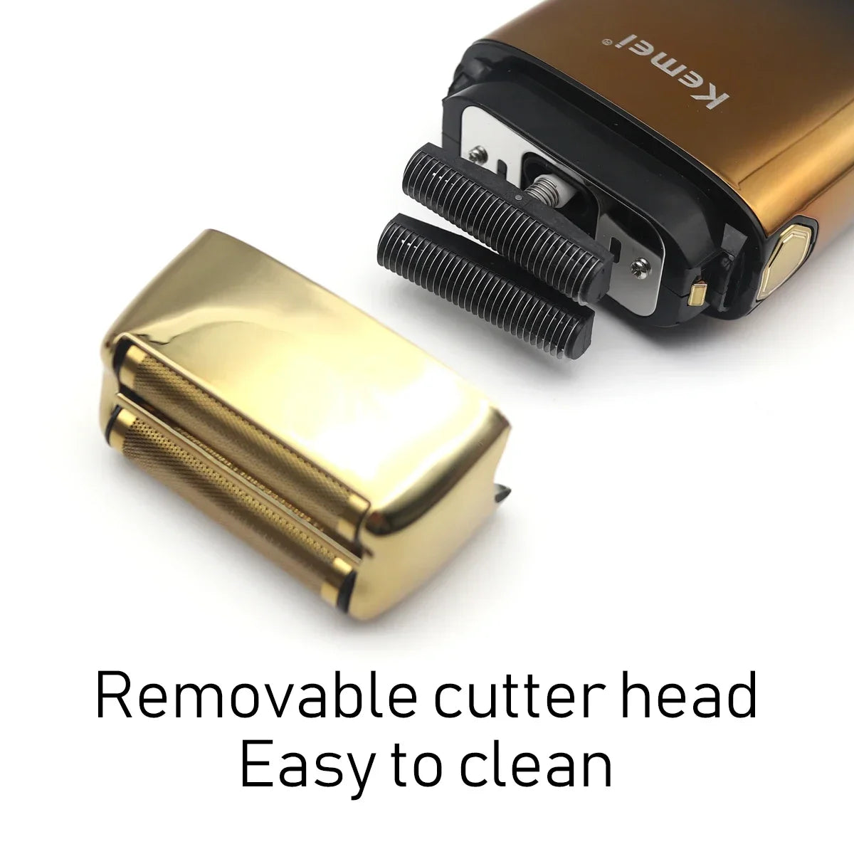 Kemei KM-TX10 Electric Shaver Hair Rechargeable Beard Foil Razor for Men Bald Head Shaving for Men Machine Hair Clippers for Men