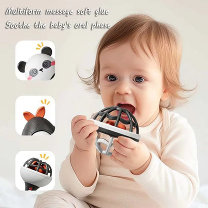 Baby Musical Instruments Set Montessori Handbell Sand Hammer Orff Ringing Instrument Infant Early Visual Stimulation Sensory Toy