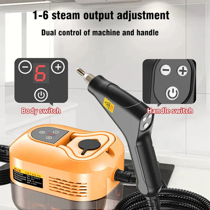 2500W High Pressure High Temperature Household Steam Cleaner For Air Conditioner Kitchen Car Furniture Handheld Steam Cleaner