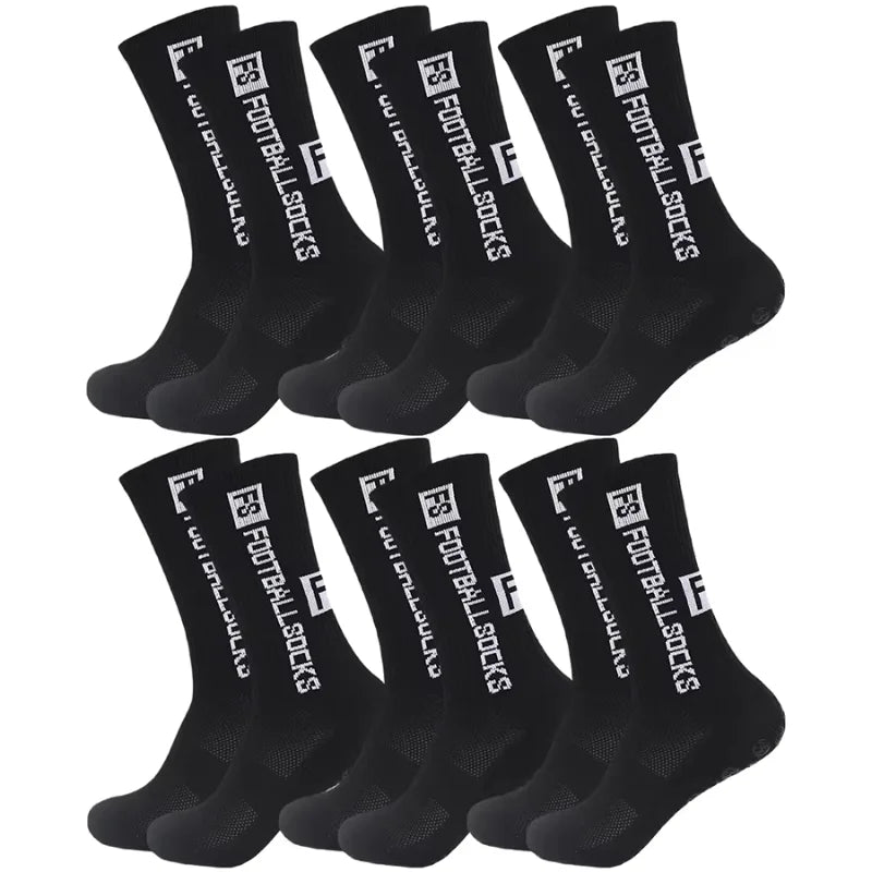 6Pairs Non Slip Grip Socks For Men Women Football Basketball Baseball Rugby Soccer Cycling Running Hiking Tennis Skateboard
