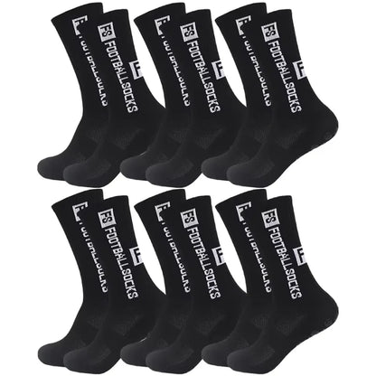 6Pairs Non Slip Grip Socks For Men Women Football Basketball Baseball Rugby Soccer Cycling Running Hiking Tennis Skateboard