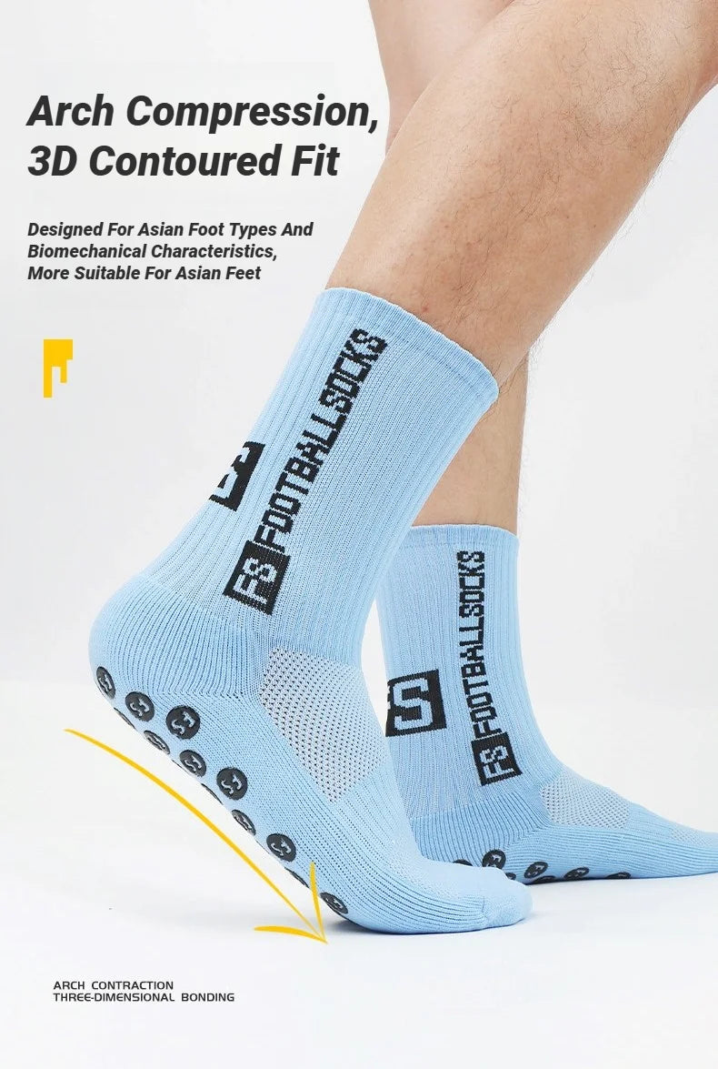 6Pairs Non Slip Grip Socks For Men Women Football Basketball Baseball Rugby Soccer Cycling Running Hiking Tennis Skateboard