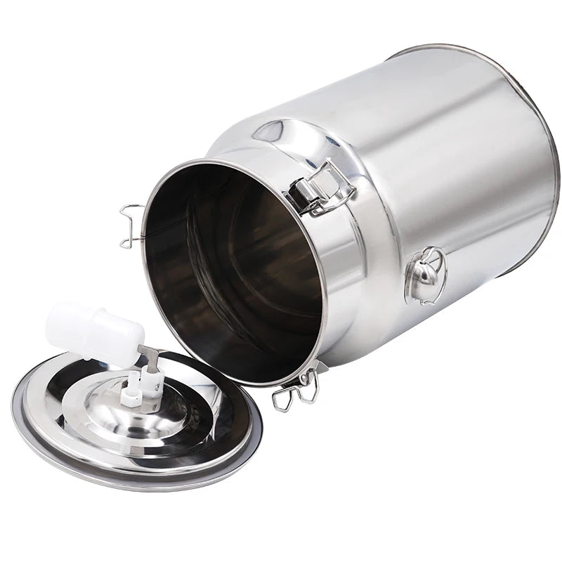 5/10L Stainless Steel Cow Milk Bucket Farm Cows Goats Vacuum Pump Bucket Pasture Cow Sheep Electric Milking Machine Accessories