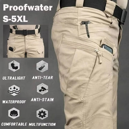 Tactical Cargo Pants Men Outdoor Waterproof SWAT Combat Military Camouflage Trousers Casual Multi Pocket Male Work Joggers