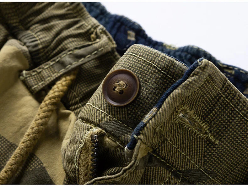 New Summer Men Cotton Cargo Camouflage Shorts Men Clothing Casual Breeche Bermuda Beach Jogger Shorts Male Hot Dropshipping
