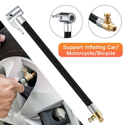 10/20/30/60cm Car Tire Air Inflat Extension Hose Motorcycle Tyre Inflation Tube Adapter Connector Hose Car Exterior Accessories