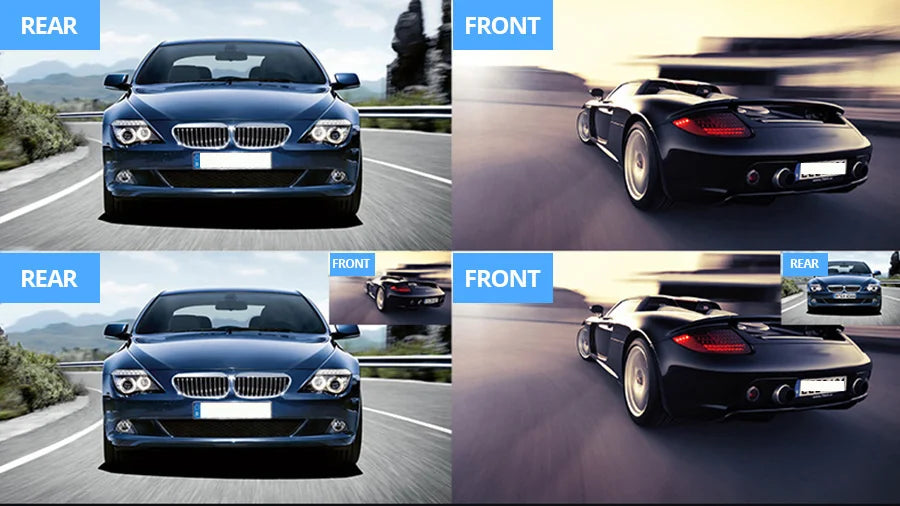4.3 Inch 1080P Night Vision Camera Dual Lens DVR  Rearview Mirror Dashcam Car Dvr Dash Camera Car Video Recorder Auto Bluck Box