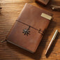 Fromthenon Leather TN Travel Notebook Handbook Diary First Layer Cowhide Diary Handbook Notes Handmade Loose-leaf Notebook