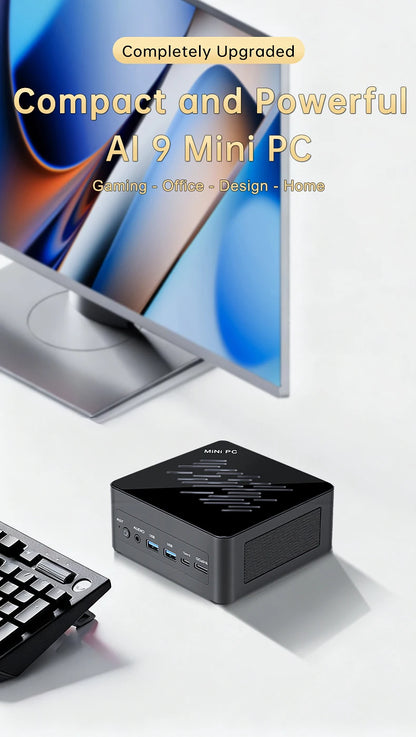 Topton Gaming AI Mini PC OCulink AMD Ryzen AI 9 HX 470 370 365 USB4 2x2.5G LAN 2xNVMe Windows 11 Metal Mini Computer OpenClaw