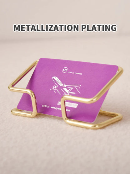 Business Card Holder Desk Bracket - Office Gift Display Cards Organizer - Stylish Business Card Holder for Desktop