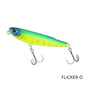 TSURINOYA FLICKER 70F Surface Fishing Lure Z Dog Floating Pencil 70mm 8.4g Chatter Artificial Hard Baits Trout Bass Pike Plug