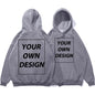 Customized DIY Print Men Woman Autumn Winter Hoodies Casual Classic Pullovers Simple Comfy Streetwear Soft Warm Sports Clothing