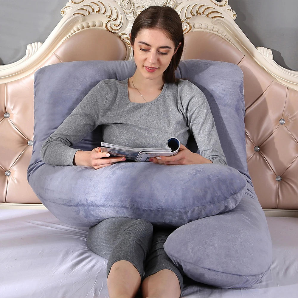 Pregnancy Pillow 130*70cm Sleeping Waist Pillow for Pregnant Women Nursing Pillow Breastfeeding Cushion for Women