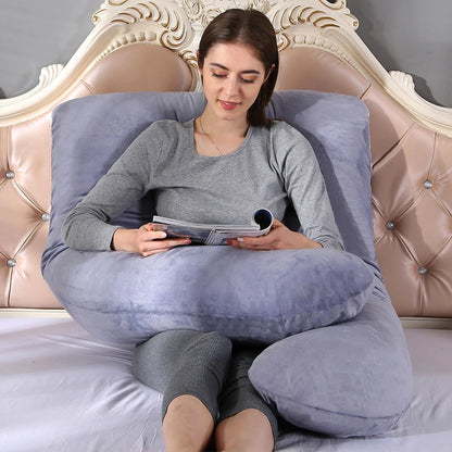 Pregnancy Pillow 130*70cm Sleeping Waist Pillow for Pregnant Women Nursing Pillow Breastfeeding Cushion for Women